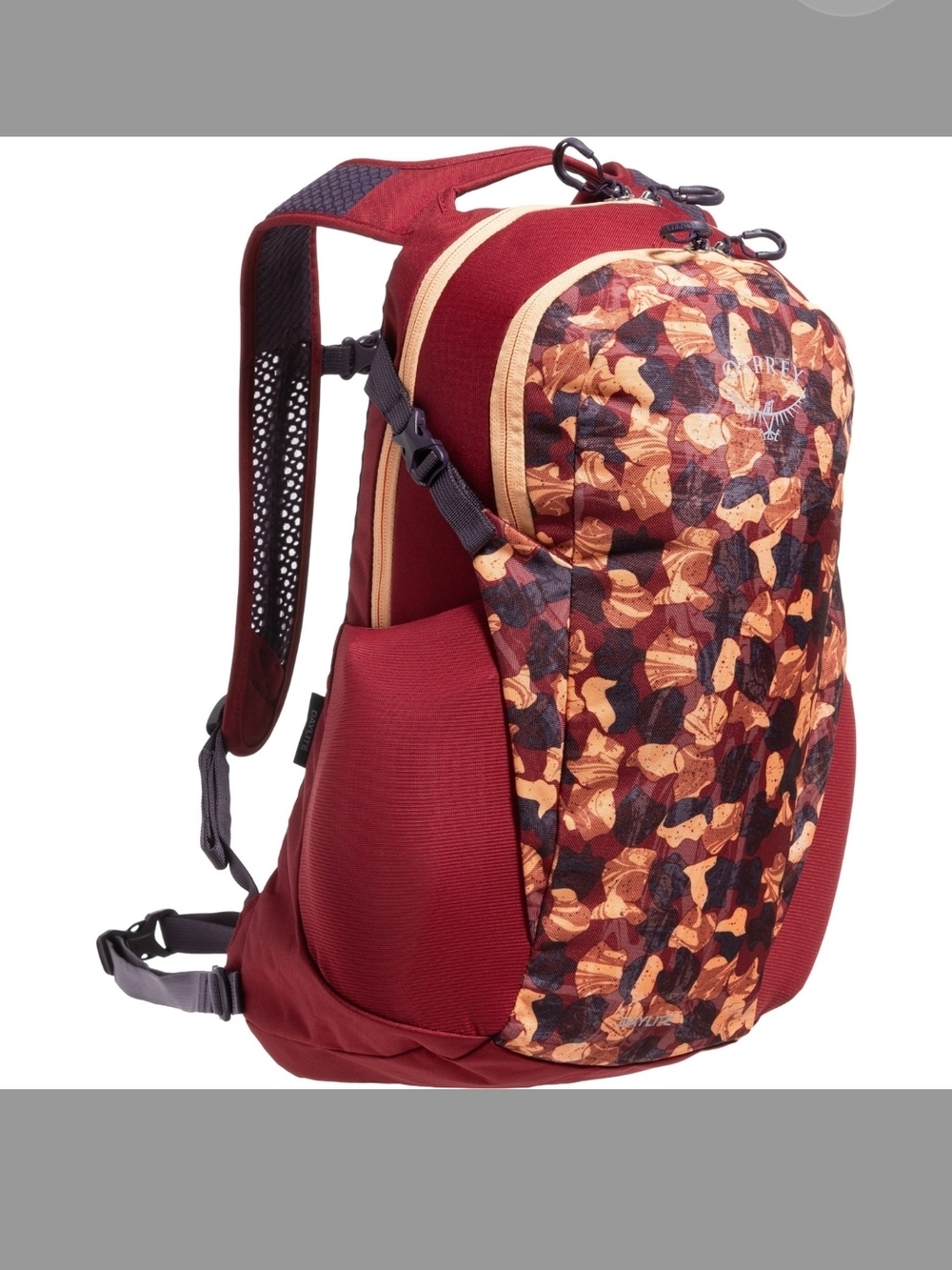 OSPREY Daylite 13L Red and Orange Patterned Hydration Backpack, NWT